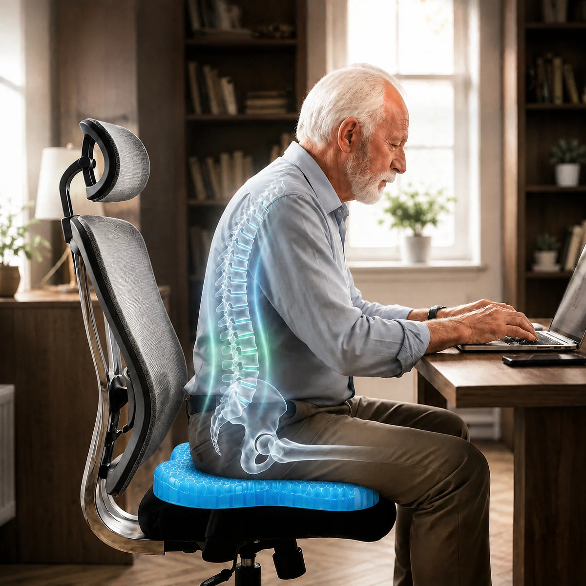 Eliminate Tailbone Pain And Sit Comfortably For Hours With MediGel